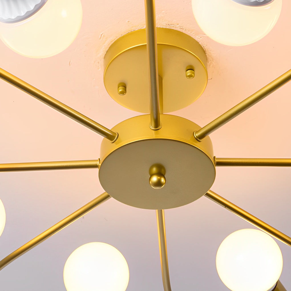 Daisy Iron Flower Ceiling Light