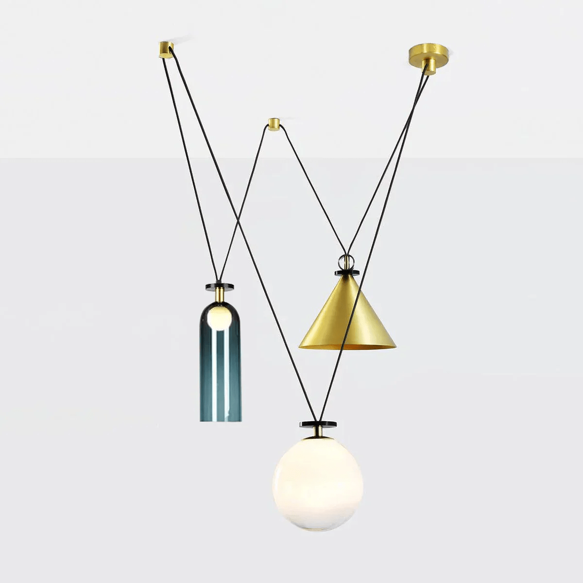 Kubik Geometric Modular Chandelier