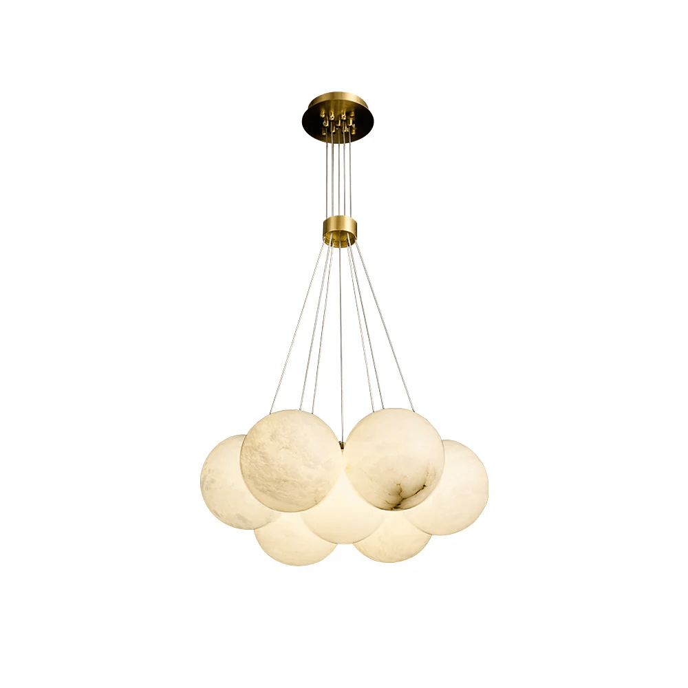 Alix Alabaster Ball Cluster Chandelier