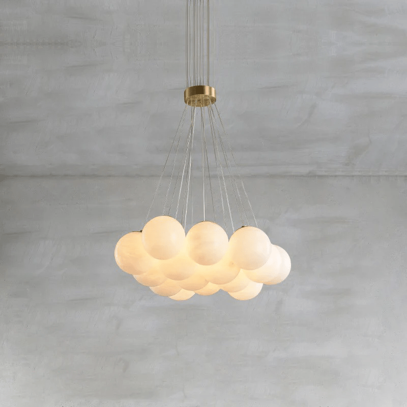 Alix Alabaster Ball Cluster Chandelier