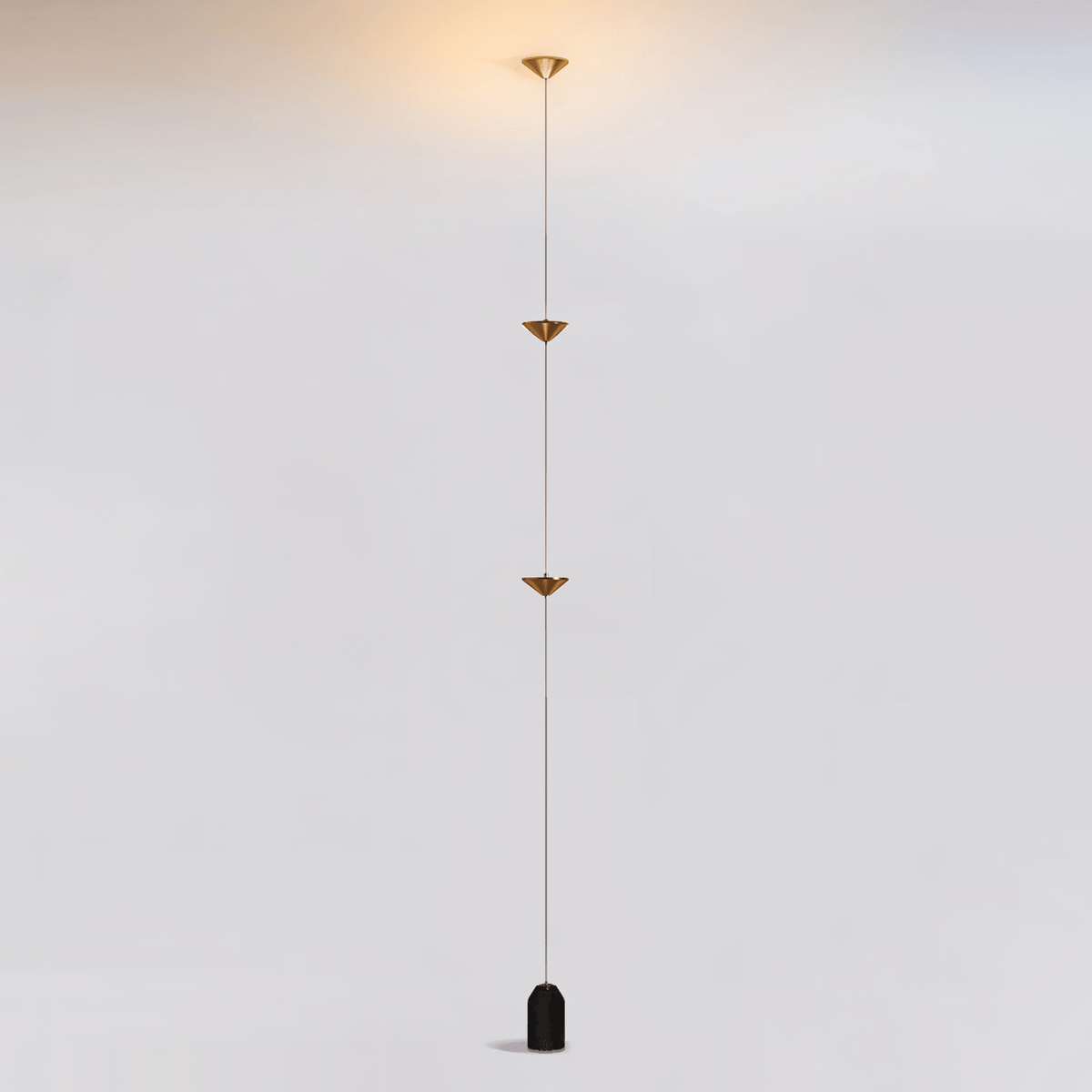 Soreluna Floor to Ceiling LED Floor Lamp with Marble Base