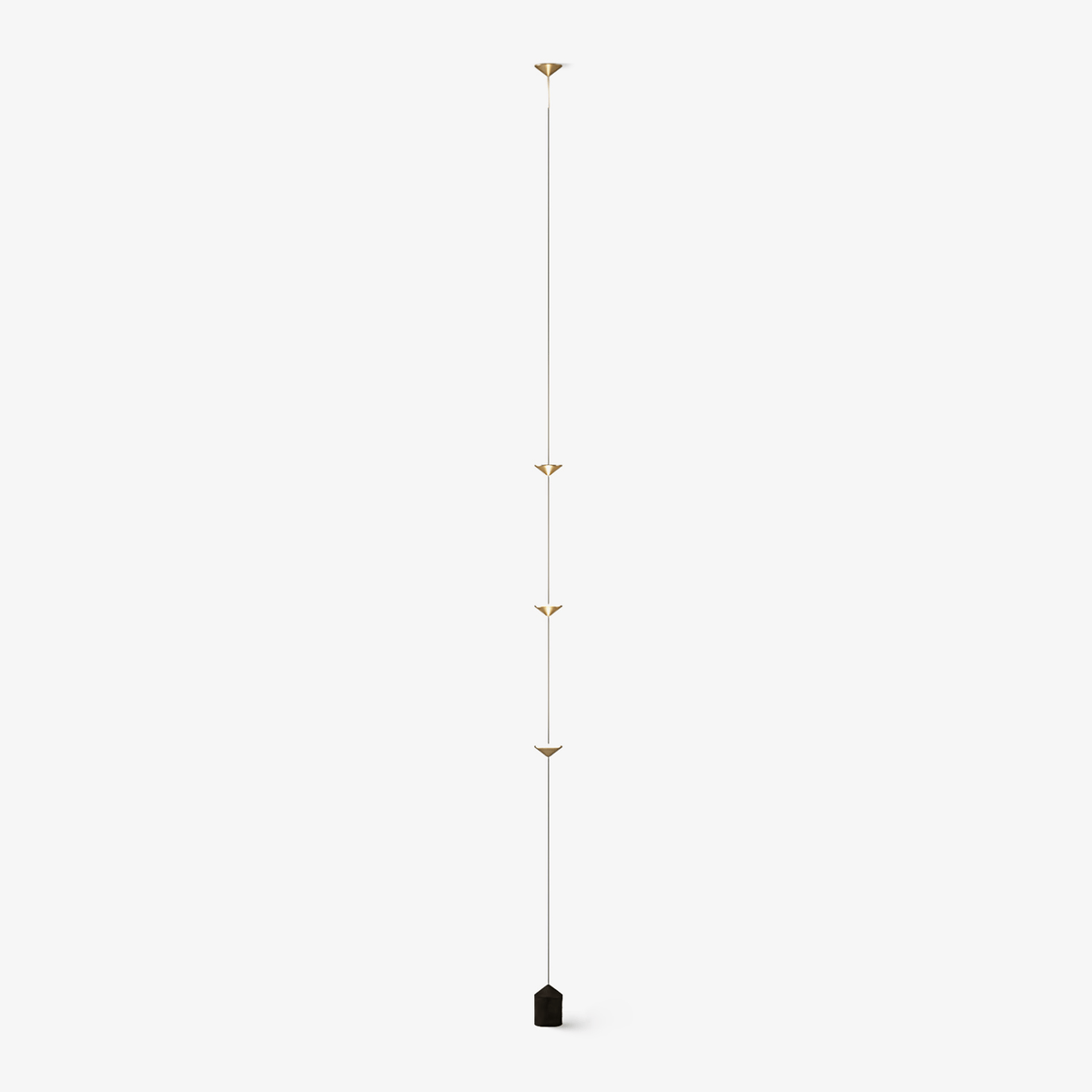 Soreluna Floor to Ceiling LED Floor Lamp with Marble Base