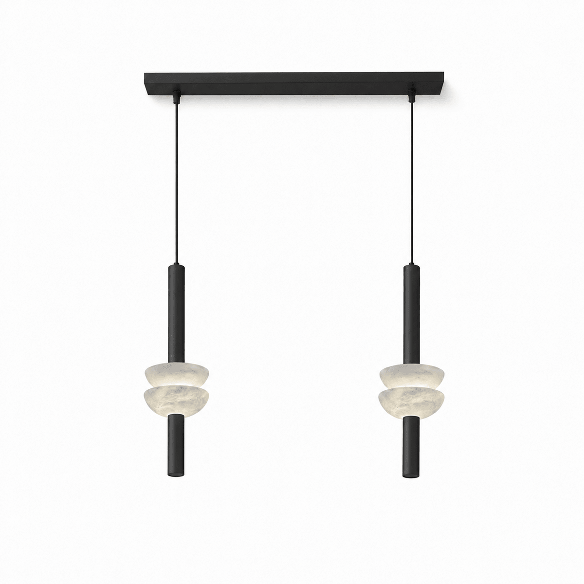 Brontee Spanish Alabaster Column LED Pendant Light