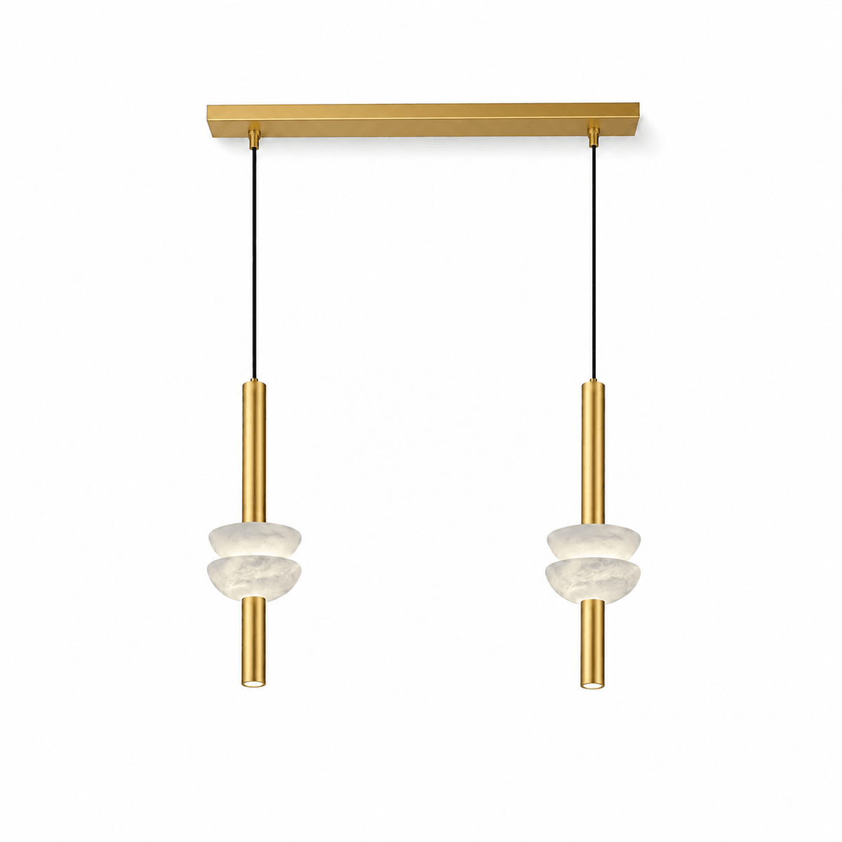 Brontee Spanish Alabaster Column LED Pendant Light