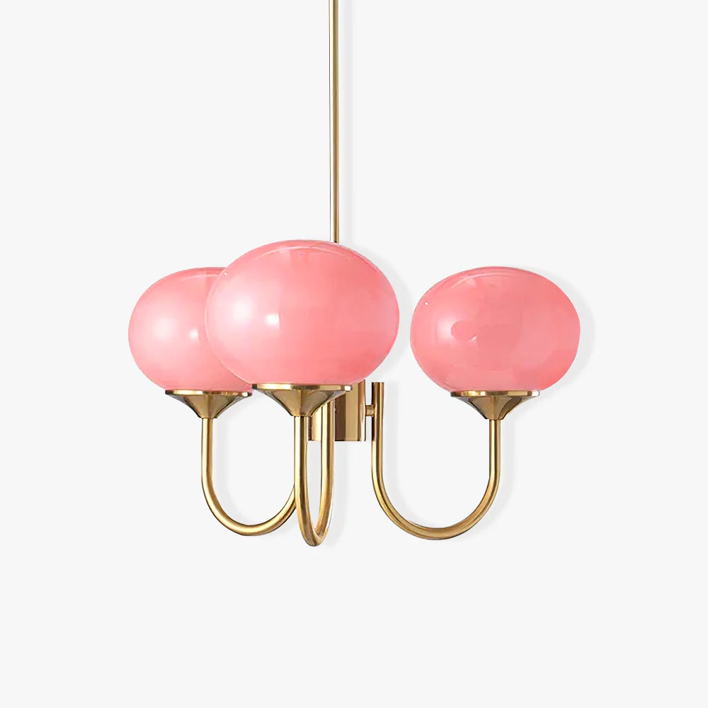 Mallow Glass Shade Chandelier