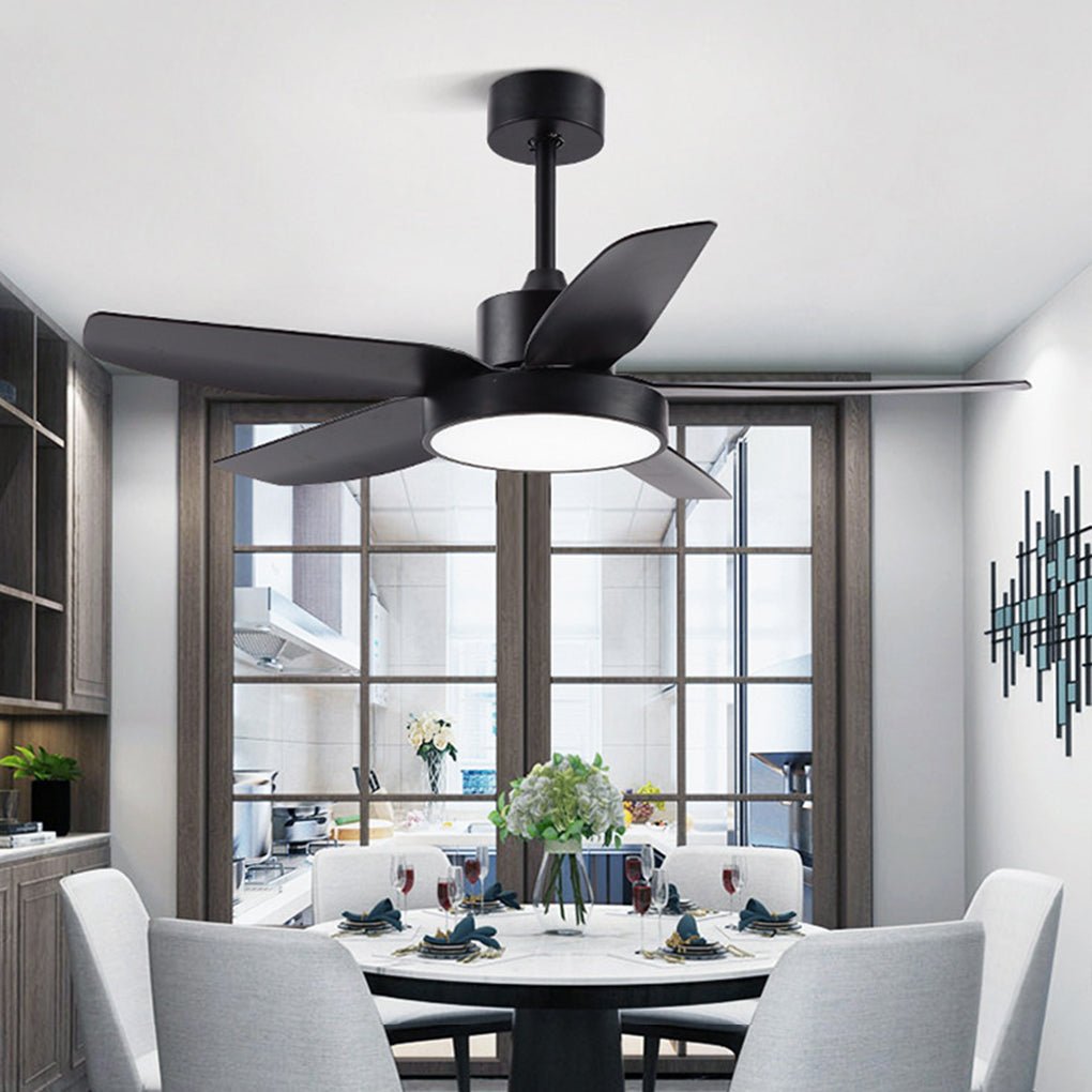 Galene Modern Downrod Ceiling Fan Light