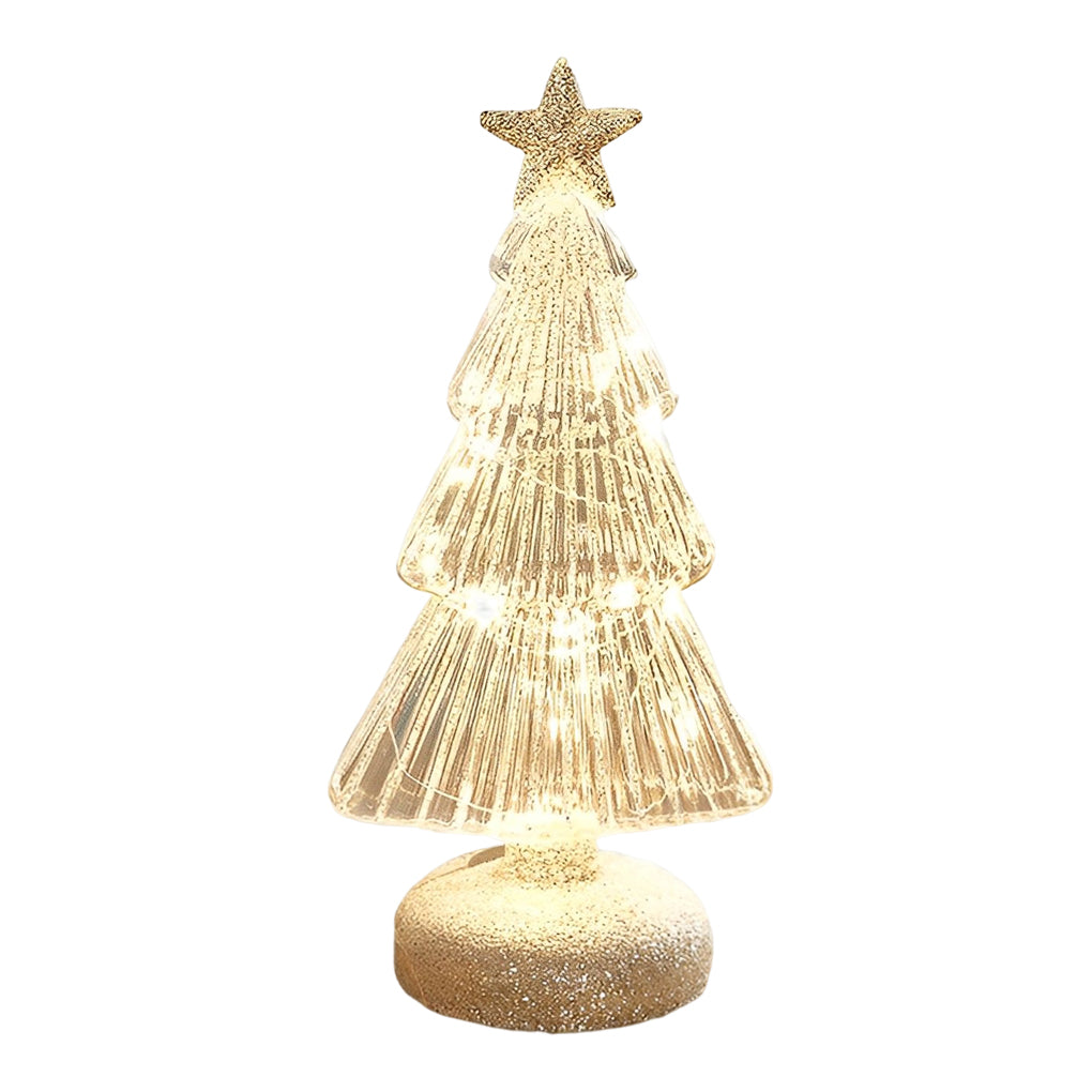 Sylvie Glass Christmas Tree Lamp