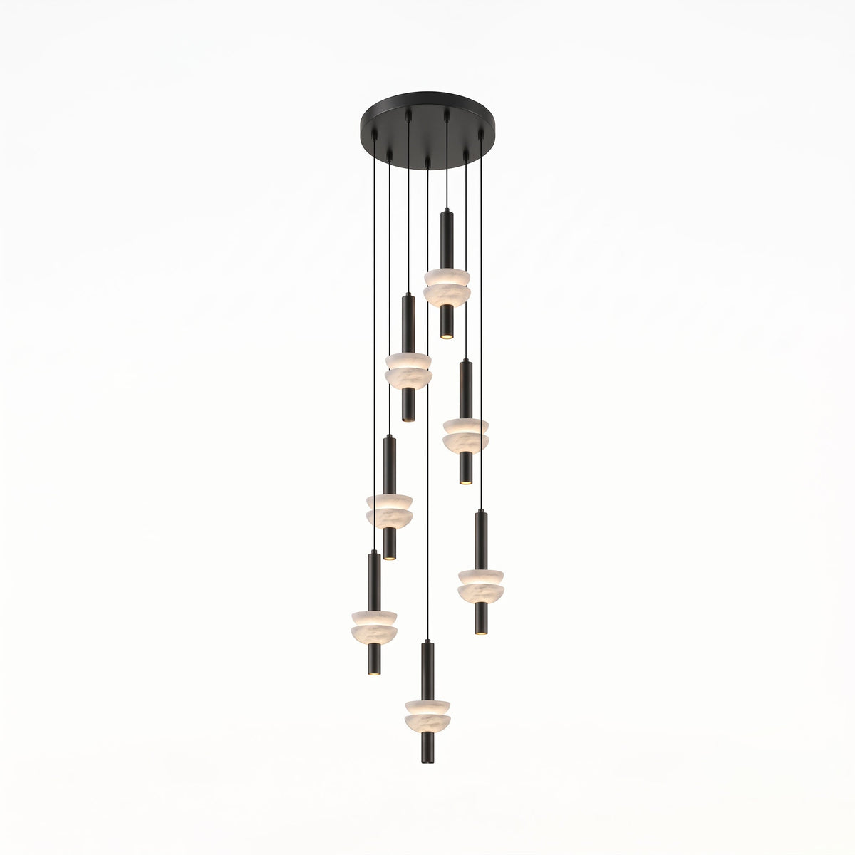 Brontee Spanish Alabaster Column LED Pendant Light