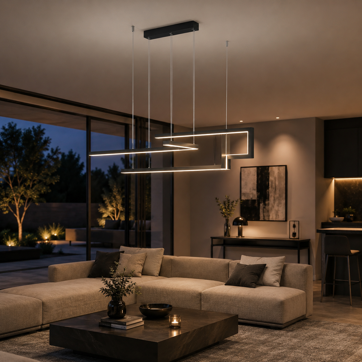 Seryn Modern Linear LED Chandelier
