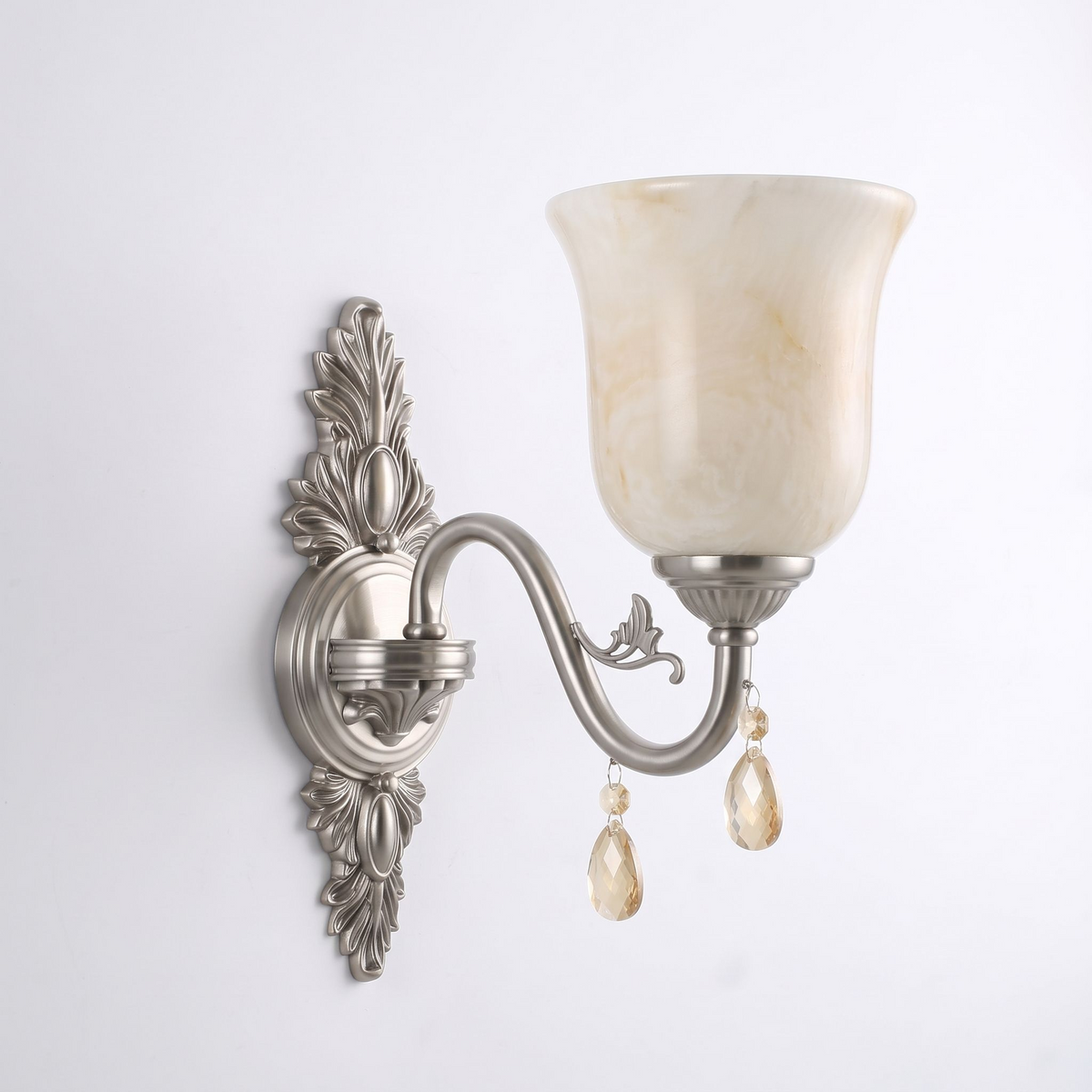 Clotilde Alabaster Bell Wall Sconce