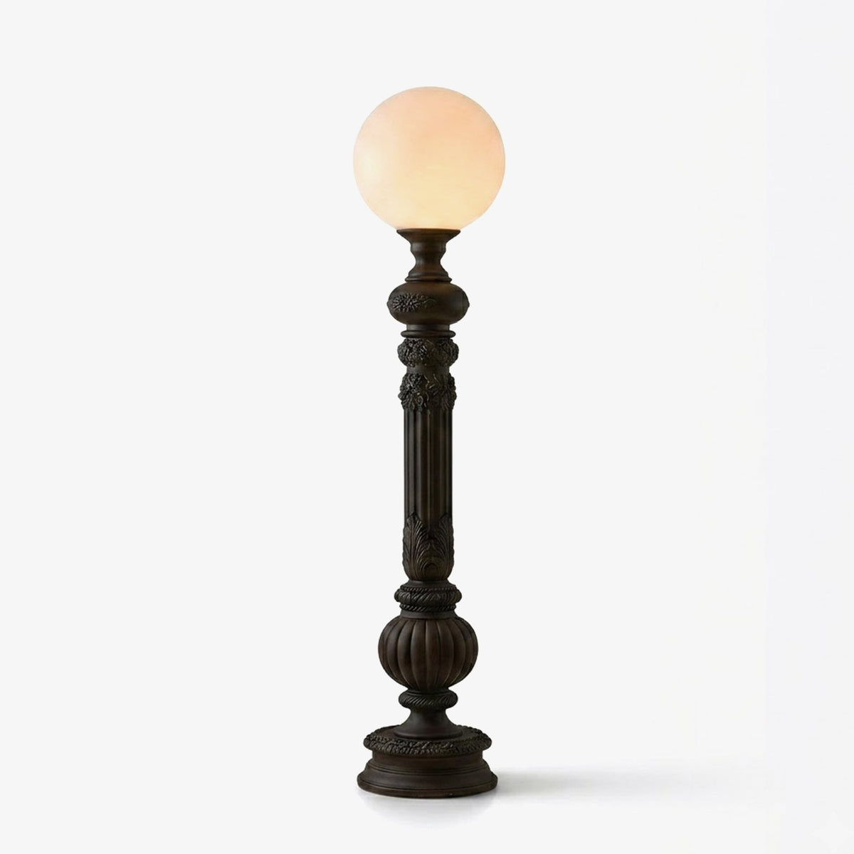 Corinthe Carved Column Floor Lamp