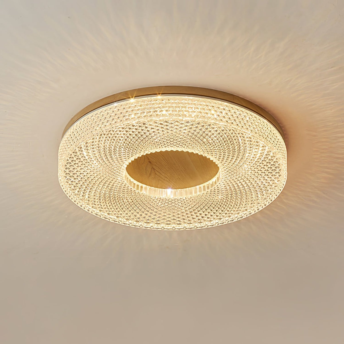Aureole Wood Ring LED Ceiling Light