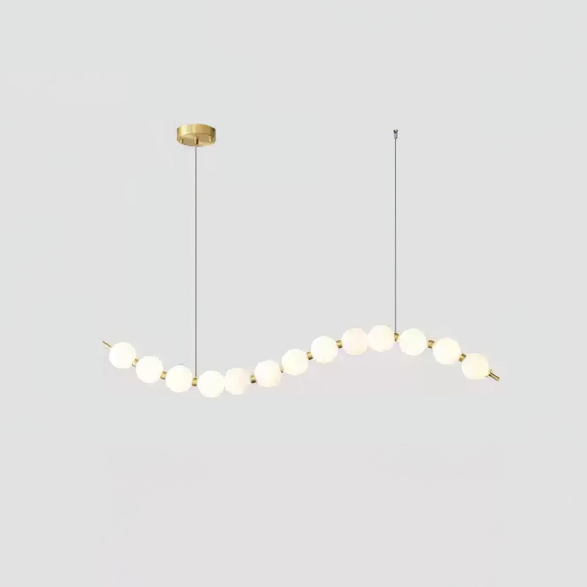 Nacre Pearl Acrylic Orb LED Chandelier