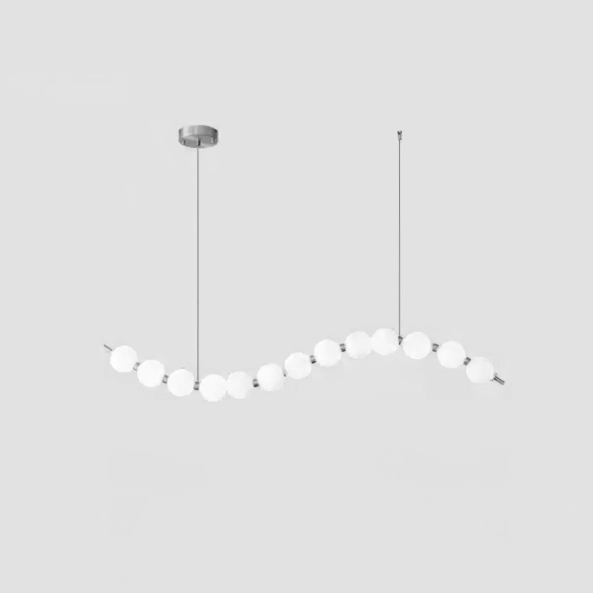 Nacre Pearl Acrylic Orb LED Chandelier