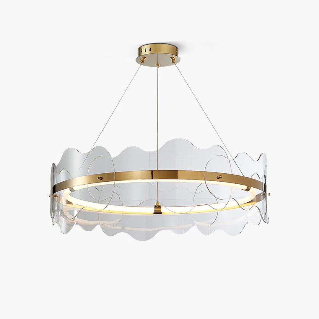 Rivage Acrylic Wave LED Chandelier