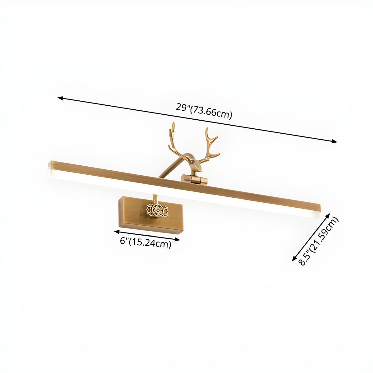 Cervo Antler Gold LED Wall Lamp