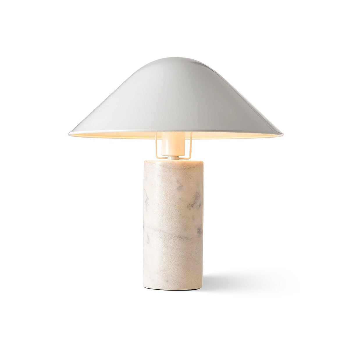 Pietra Marble Metal Shade Table Lamp
