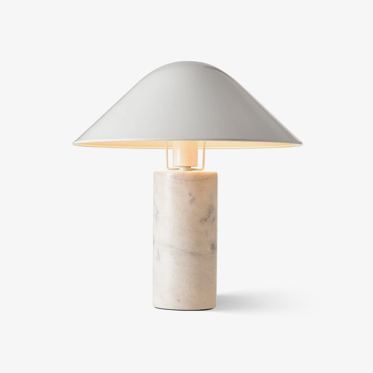 Pietra Marble Metal Shade Table Lamp