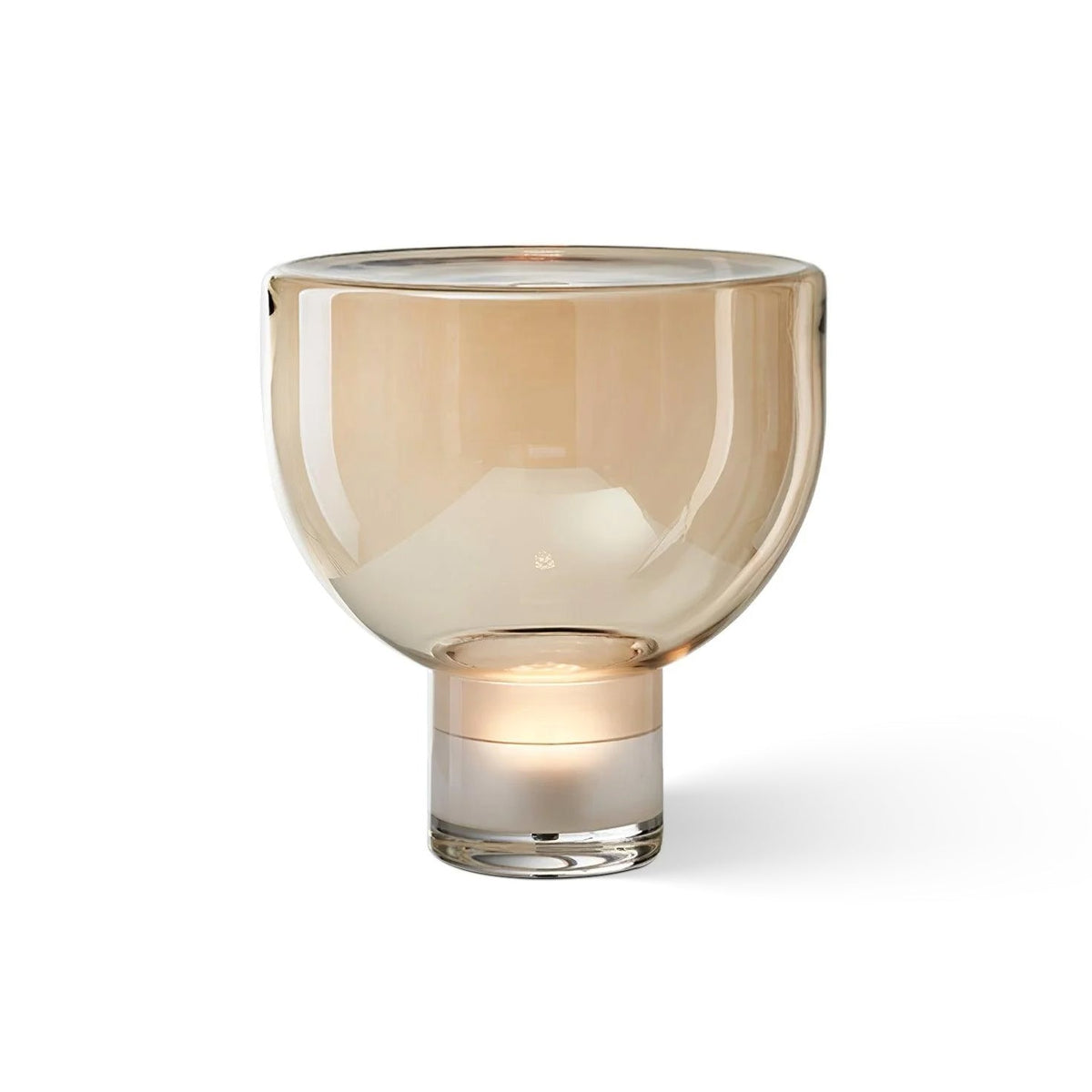 Ambrette Glass Bowl Table Lamp