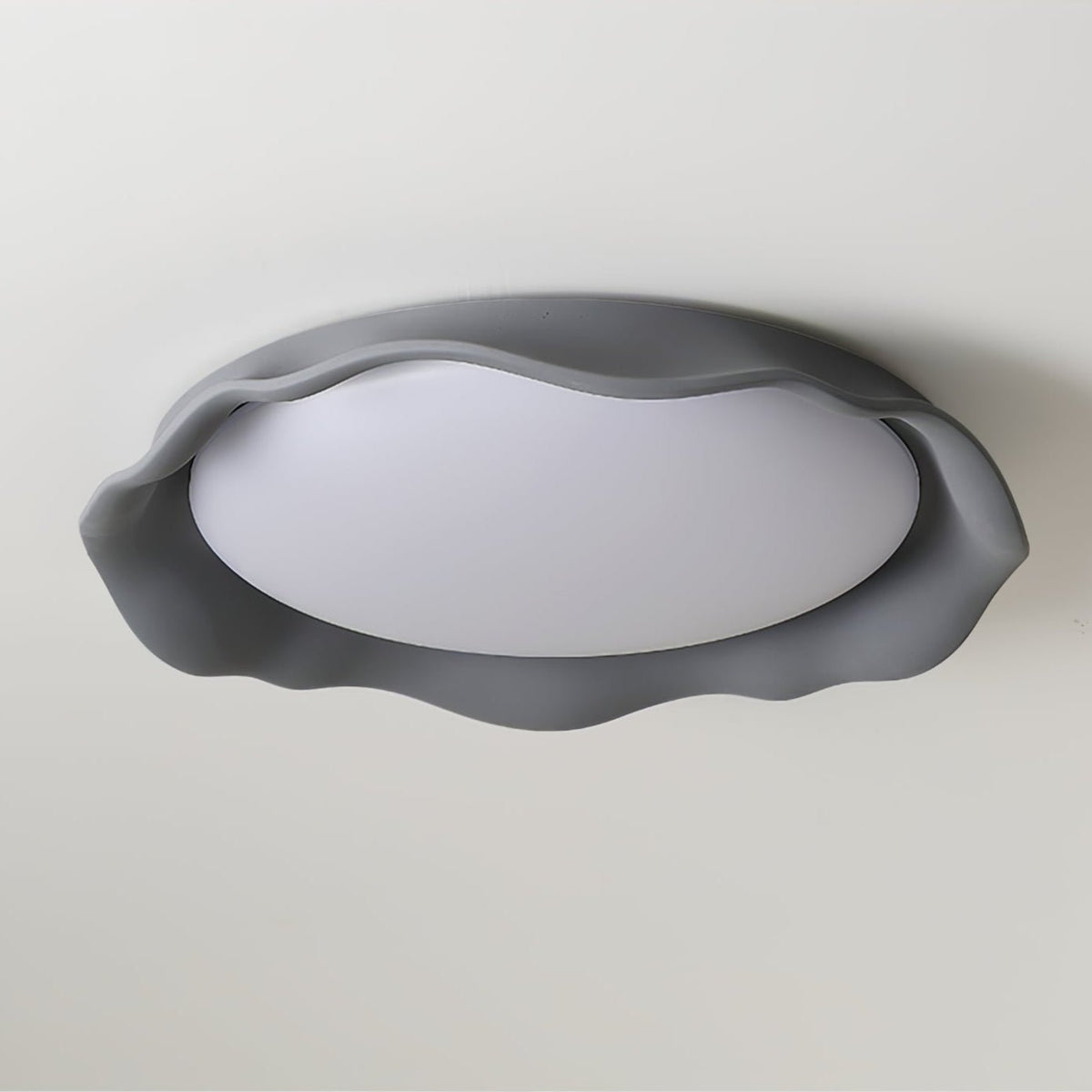 Calanque Microcement Wave LED Ceiling Light