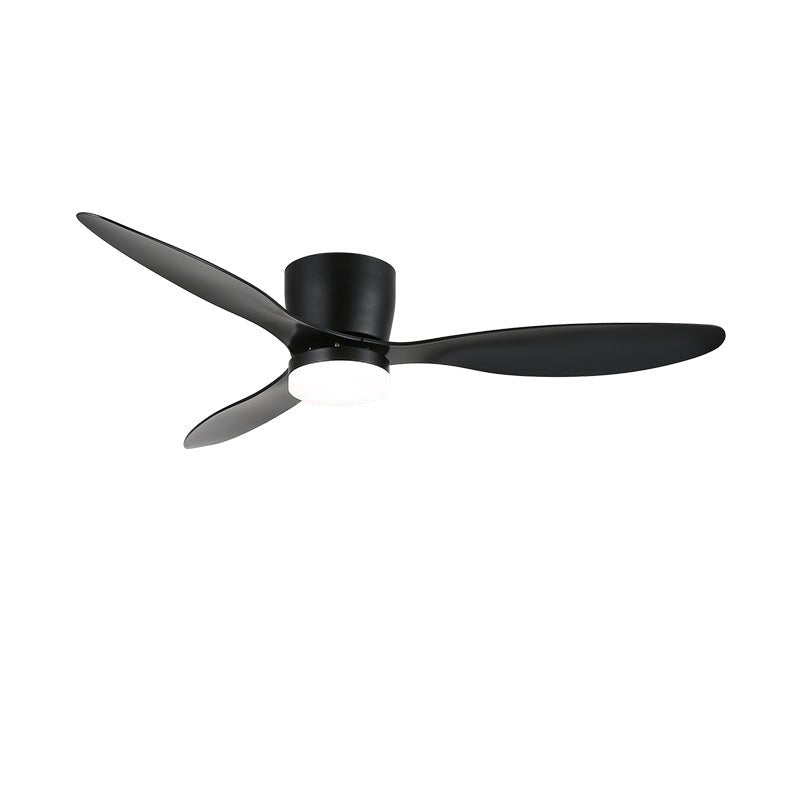 Ilona Low Profile Wood Blade LED Ceiling Fan Light