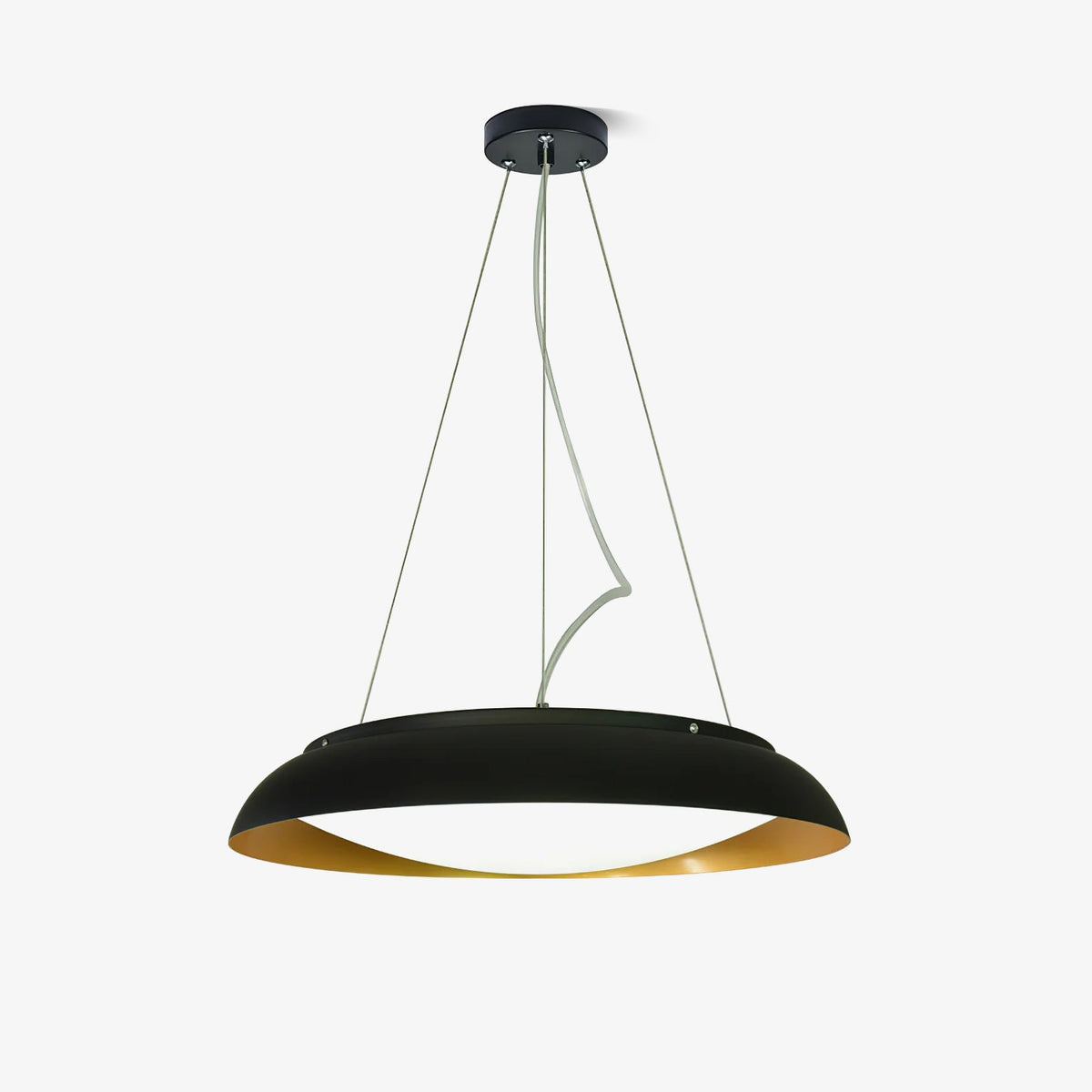 Avenne Black Slim Disc LED Pendant Light