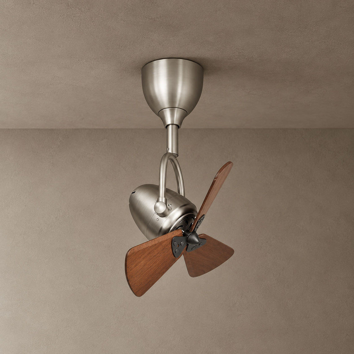 Cyrene Three Blade Walnut Articulated Ceiling Fan