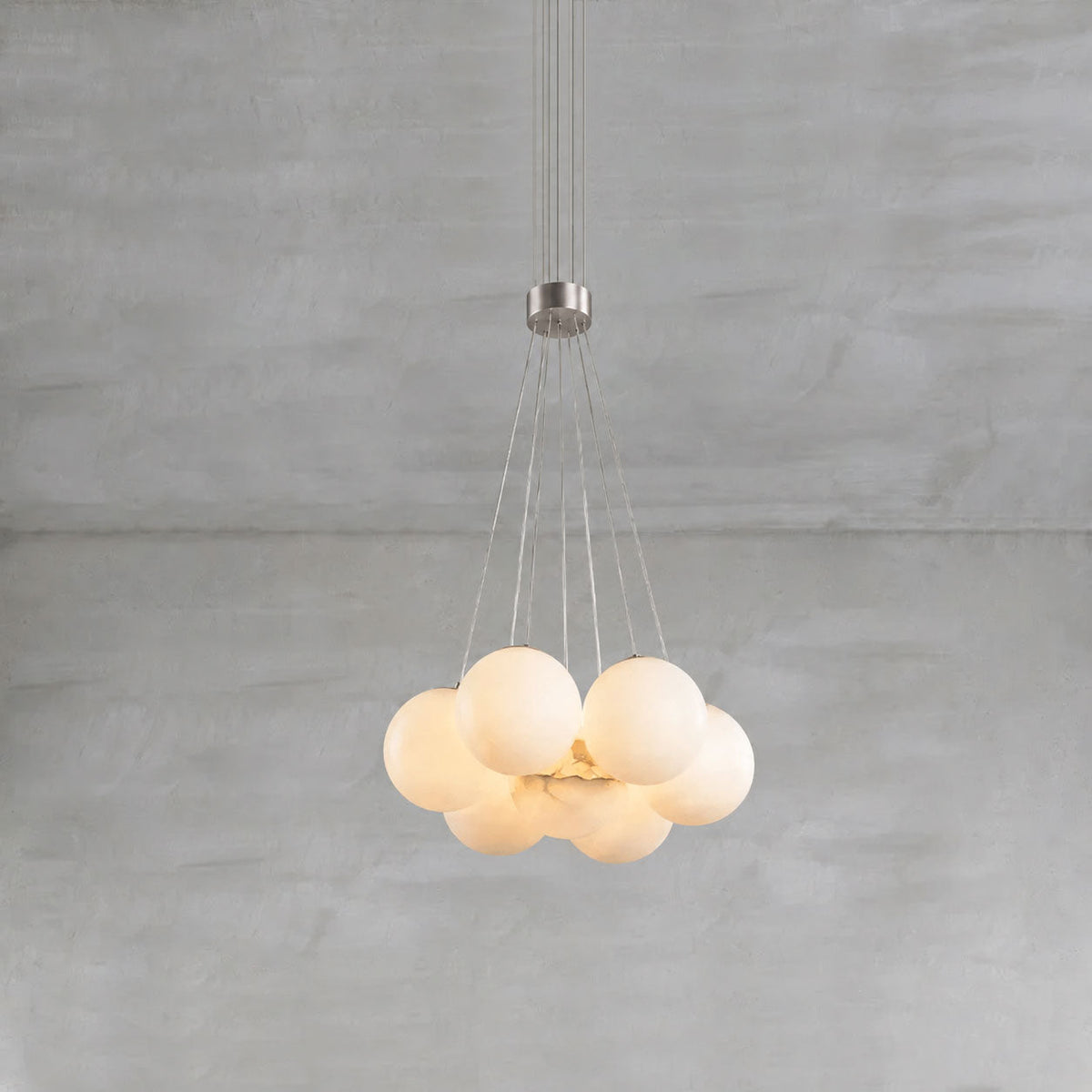 Alix Alabaster Ball Cluster Chandelier