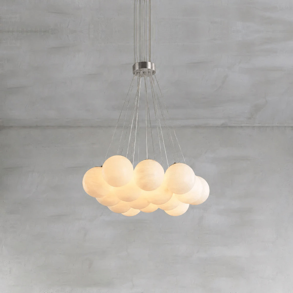 Alix Alabaster Ball Cluster Chandelier