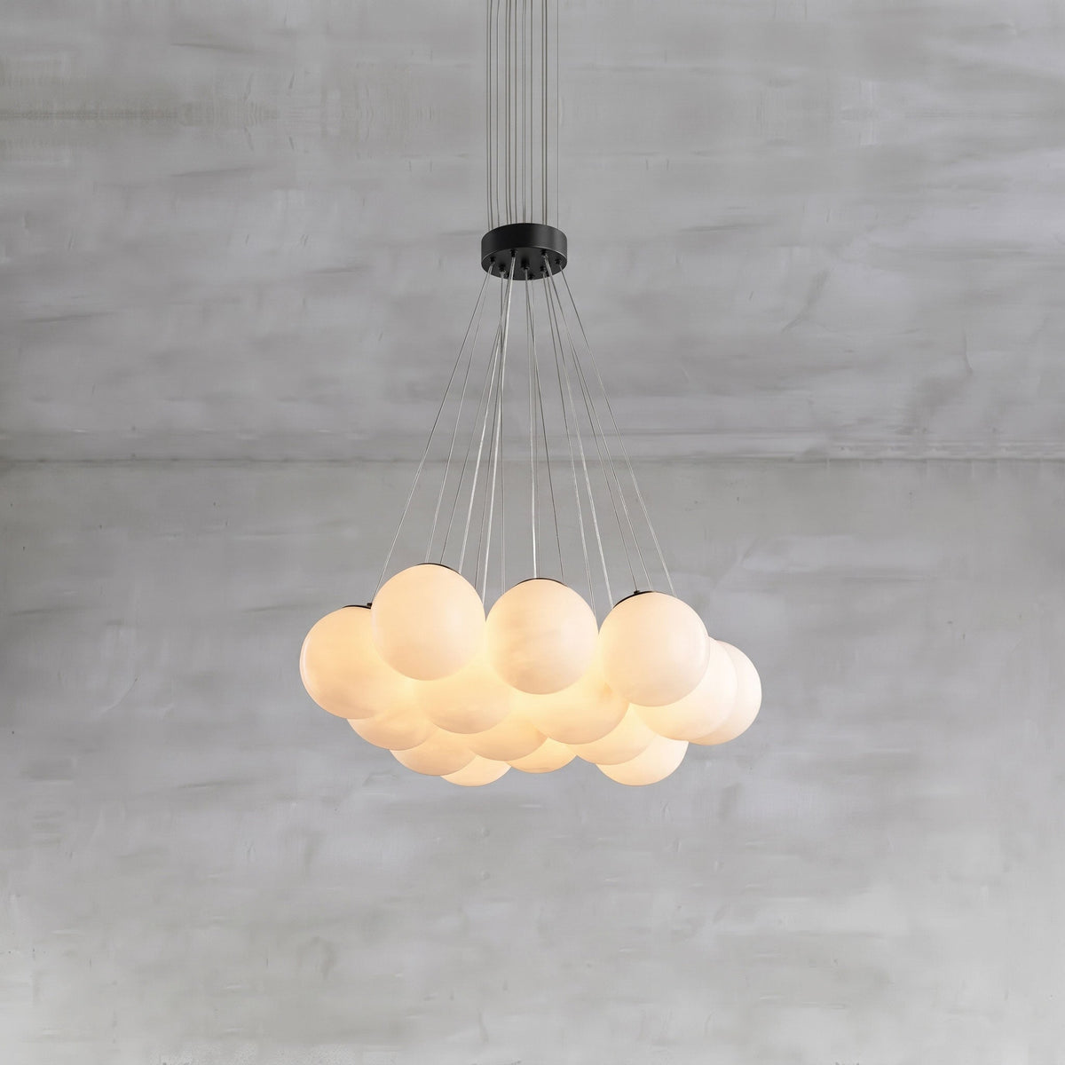 Alix Alabaster Ball Cluster Chandelier