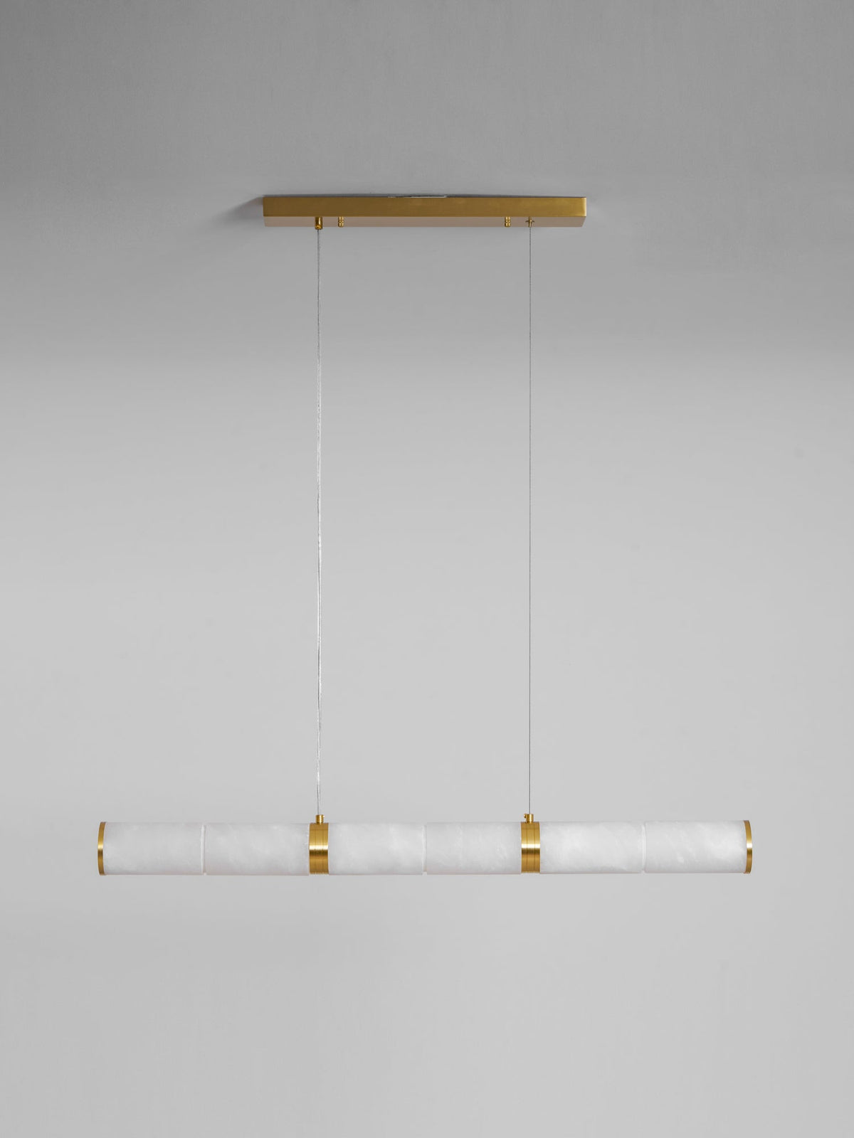 Anaelle Linear Alabaster Tube LED Pendant Light
