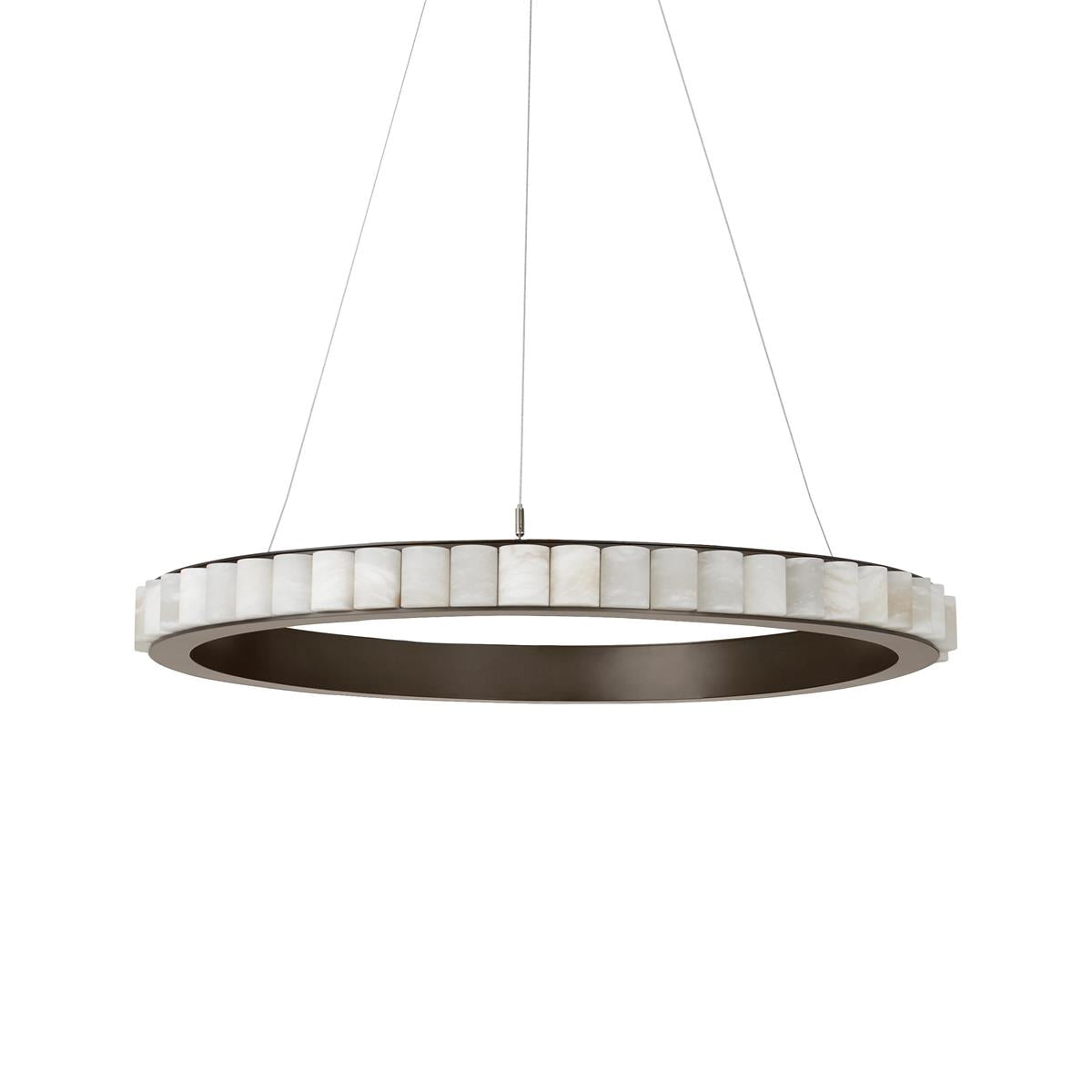 Almira Alabaster Halo Ring LED Chandelier