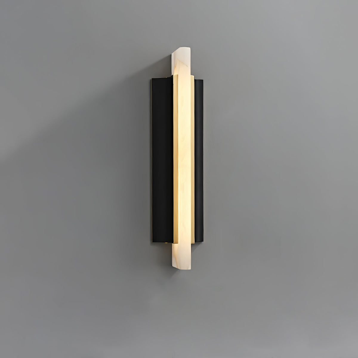 Amelie Black Blade Alabaster LED Wall Sconce