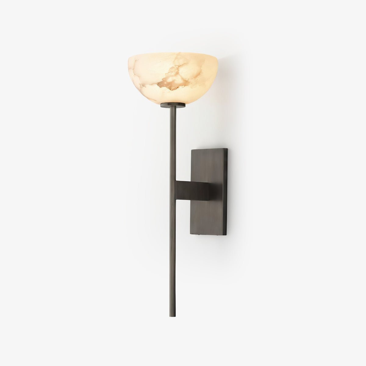 Caelan Natural Alabaster Cup Wall Sconce