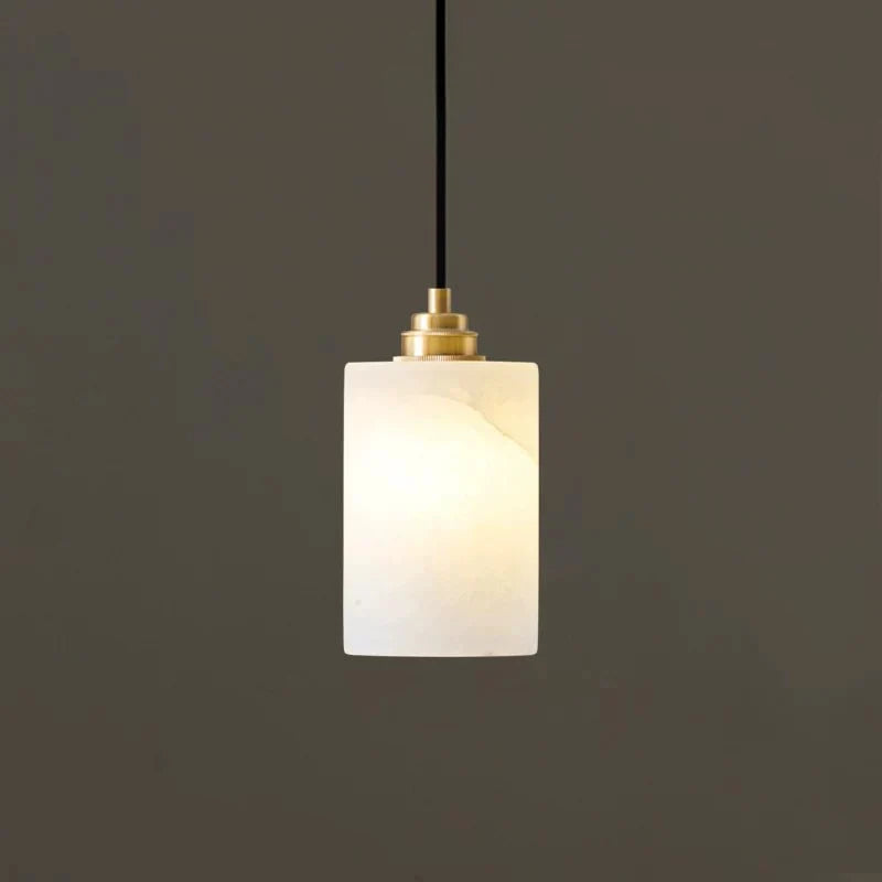 Carmeline Alabaster Cylinder Staircase Chandelier