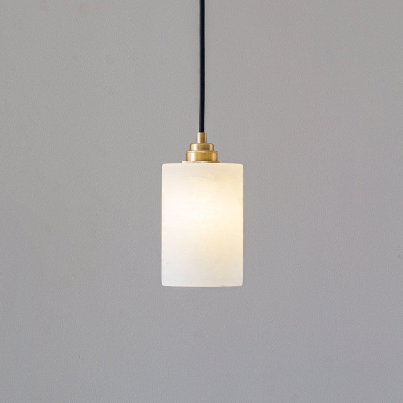 Carmeline Alabaster Cylinder Staircase Chandelier