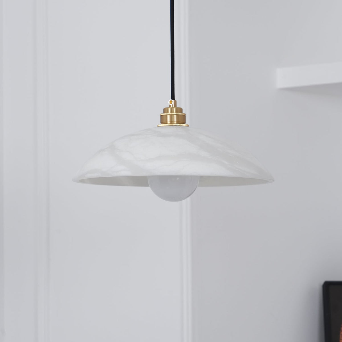 Dahlia Alabaster Dome Pendant Light