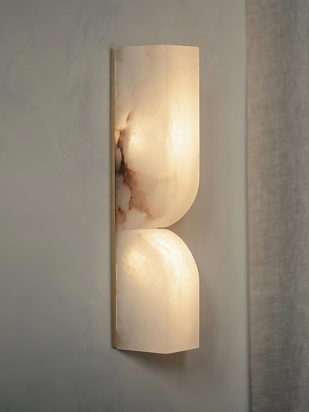 Chantal Solid Carved Alabaster LED Wall Sconce