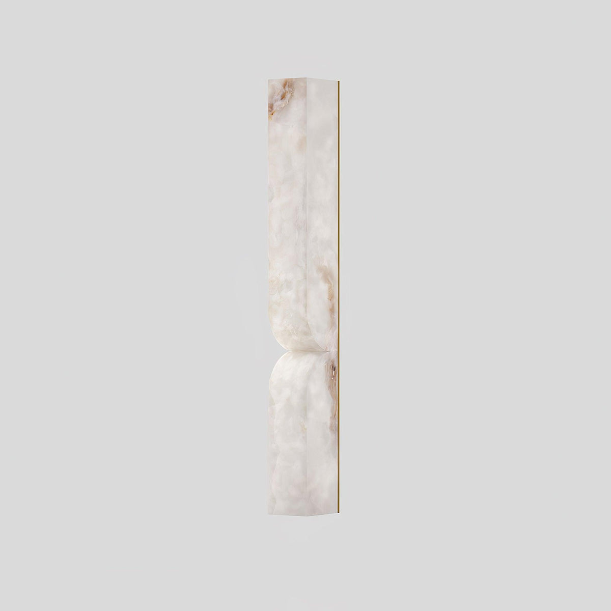Esker Carved Alabaster Wall Sconce