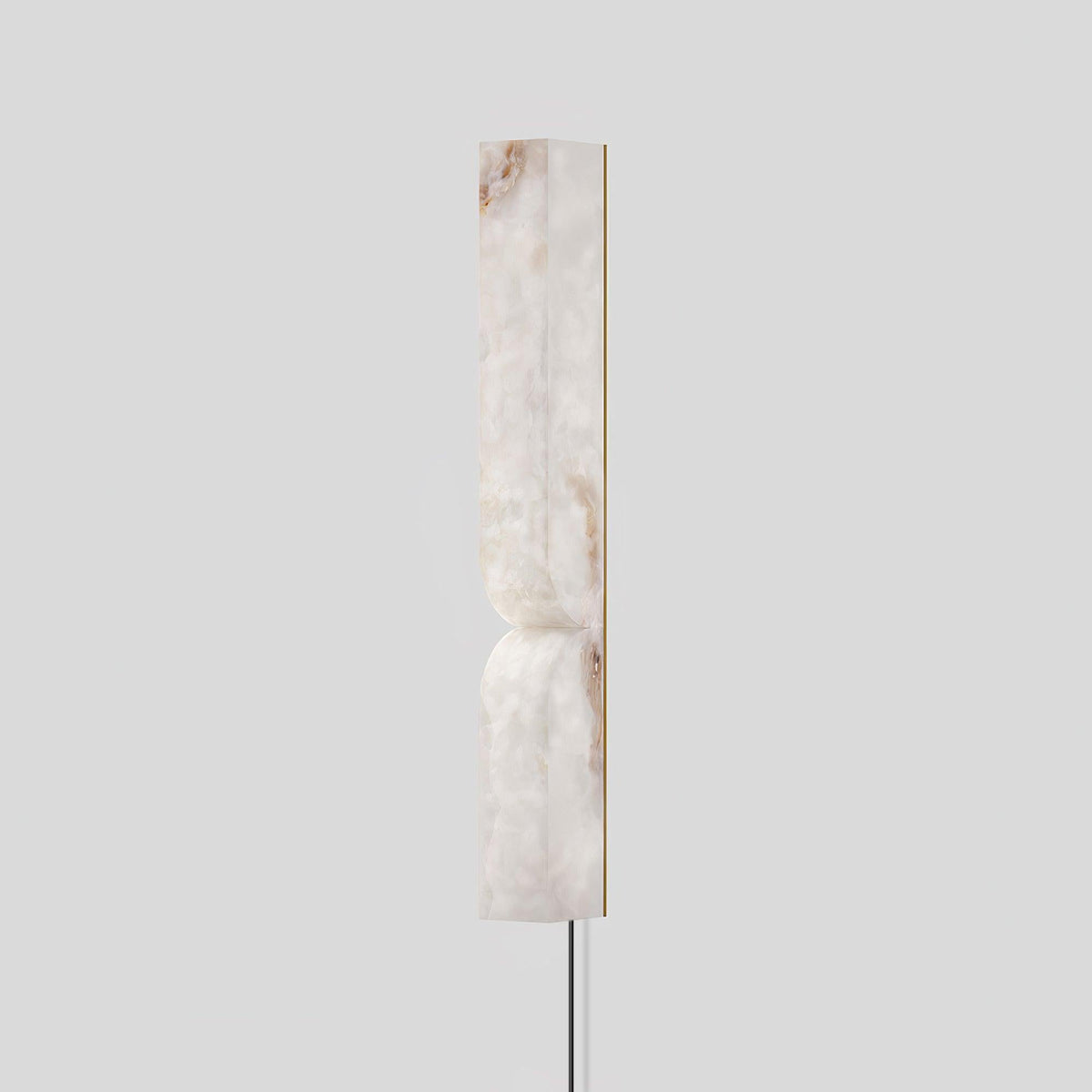 Cerise Carved Alabaster Plug In LED Wall Sconce