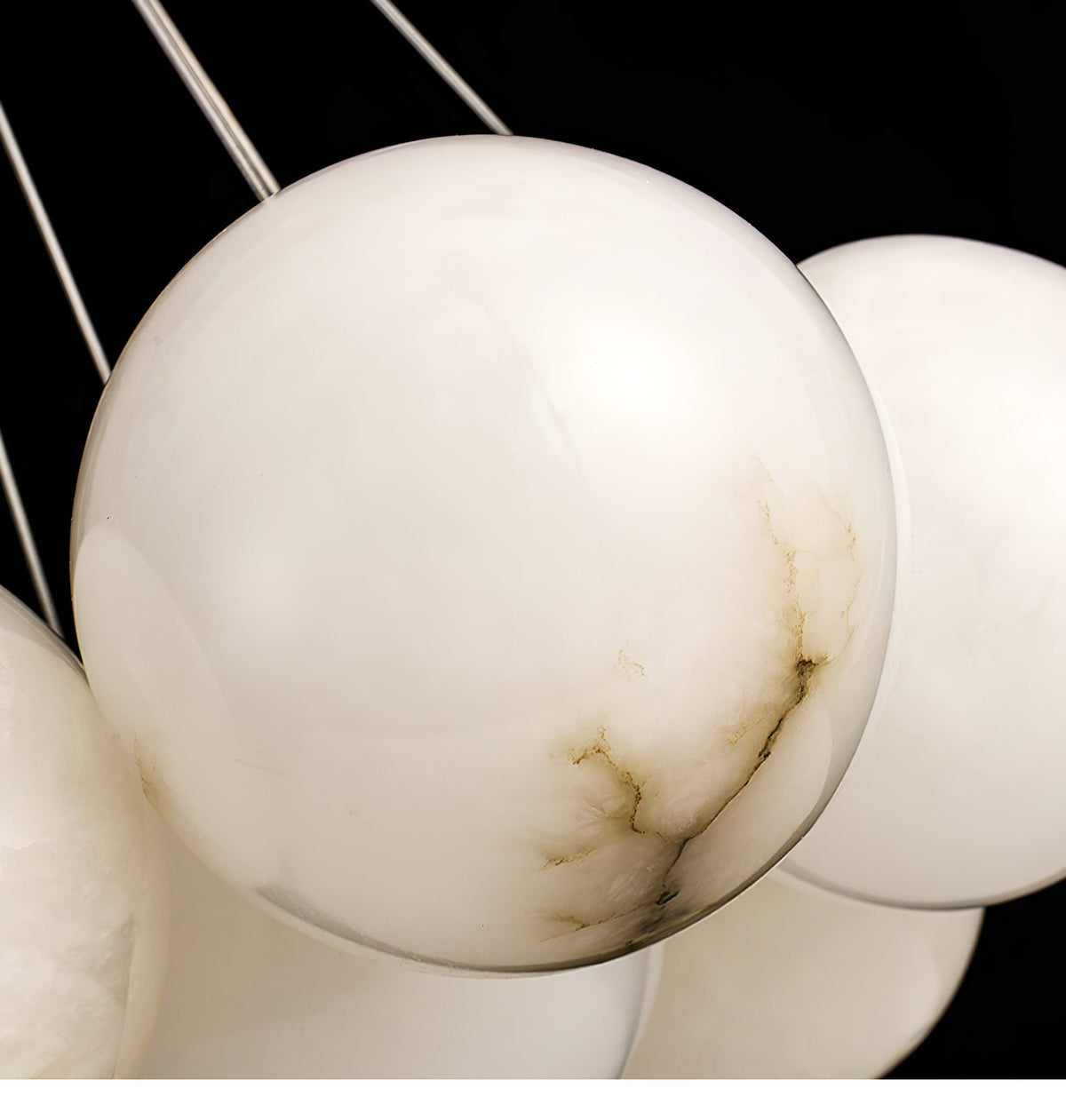 Alix Alabaster Ball Cluster Chandelier