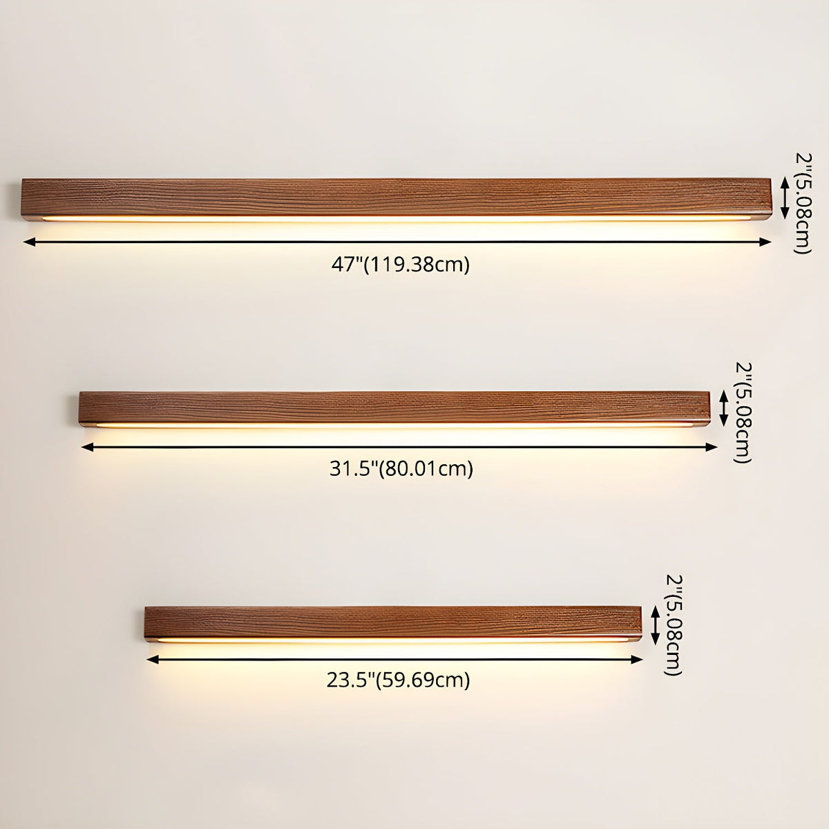 Arlo Linear Wood LED Wall Light