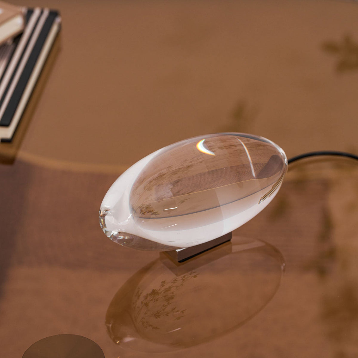Atman Crystal Glass LED Table Lamp
