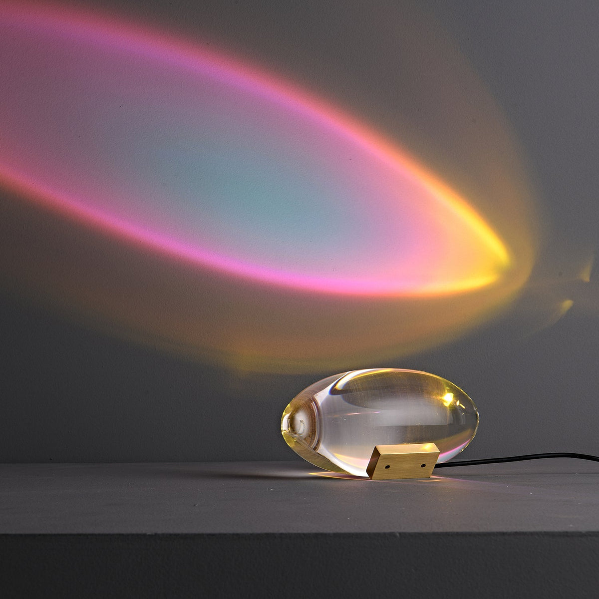 Atman Crystal Glass LED Table Lamp