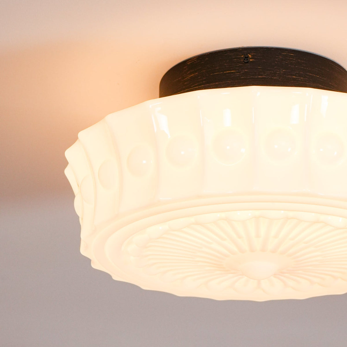 Hartwell Glass Flush Mount Ceiling Light