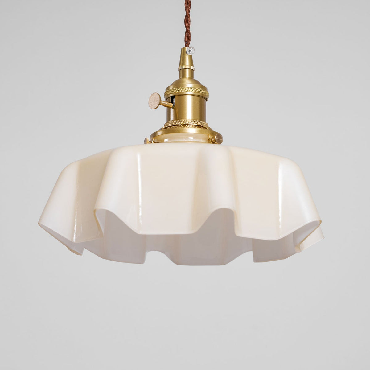 Hyacinth Pleated Glass Pendant Light