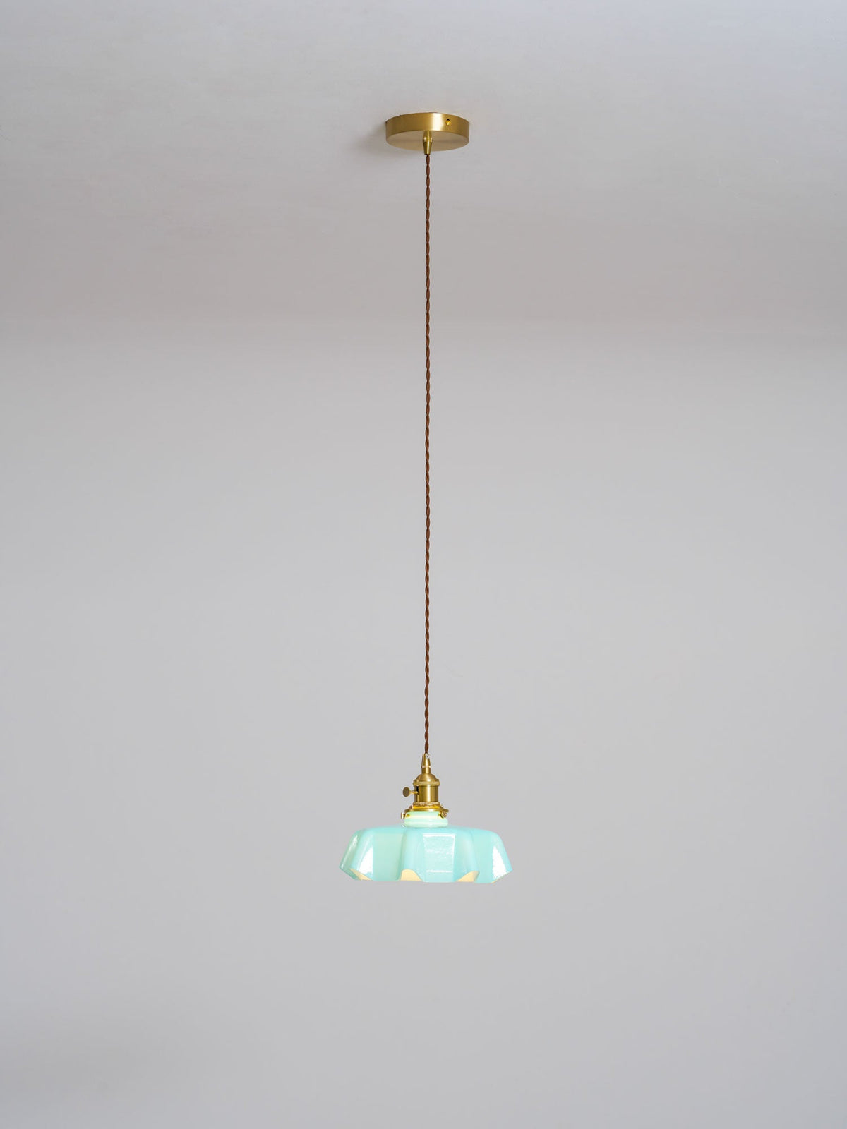 Hyacinth Pleated Glass Pendant Light