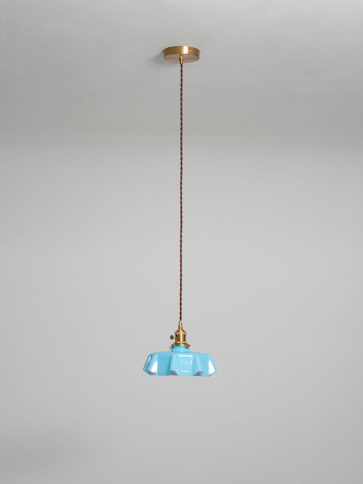 Hyacinth Pleated Glass Pendant Light