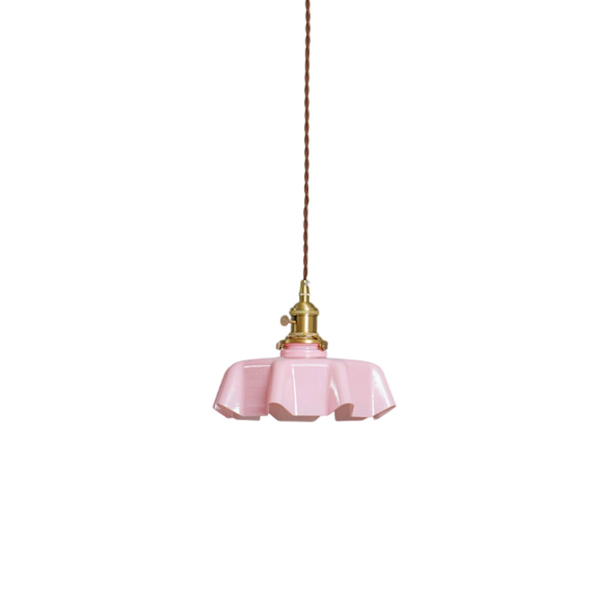 Hyacinth Pleated Glass Pendant Light