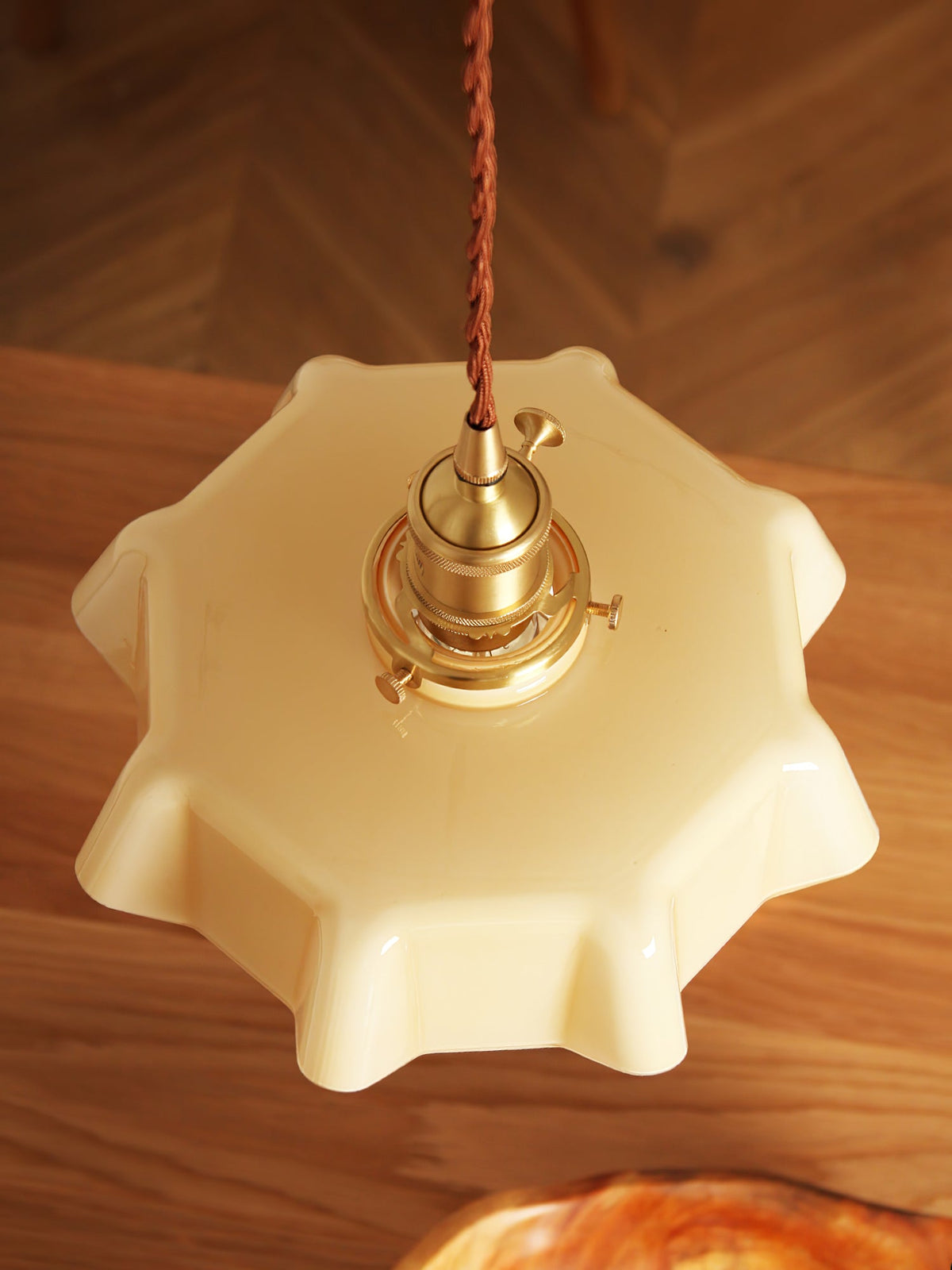 Hyacinth Pleated Glass Pendant Light